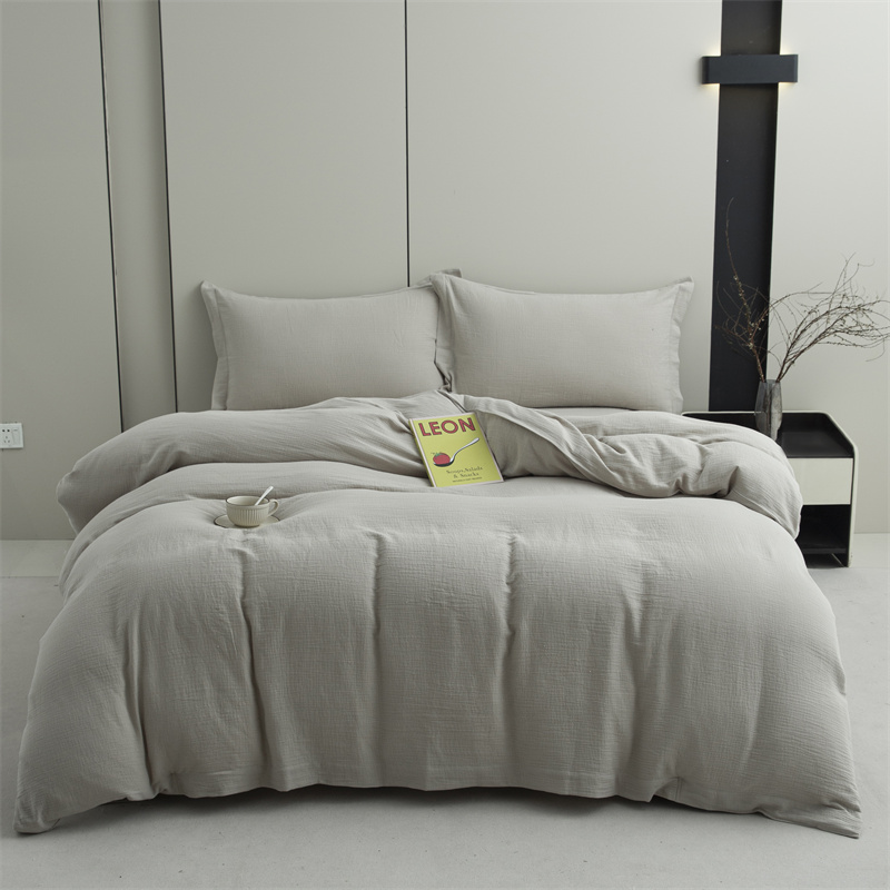 Çift Katlı Gazlı Bez %100 Pamuklu Kumaş Süper Yumuşak Nevresim Takımı