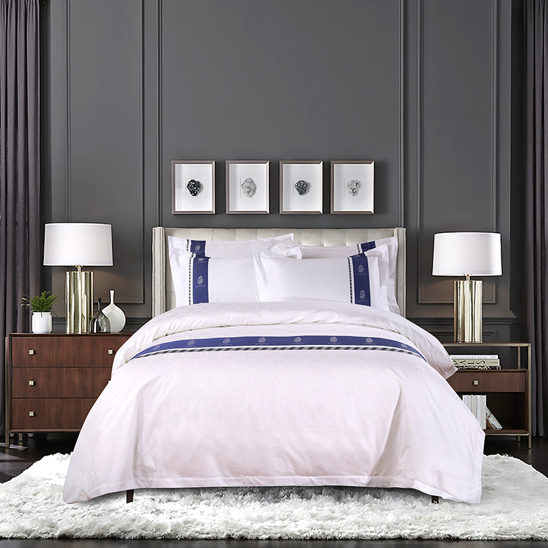 İpliği Boyalı Özel Logo %100 Pamuk Nevresim Takımı